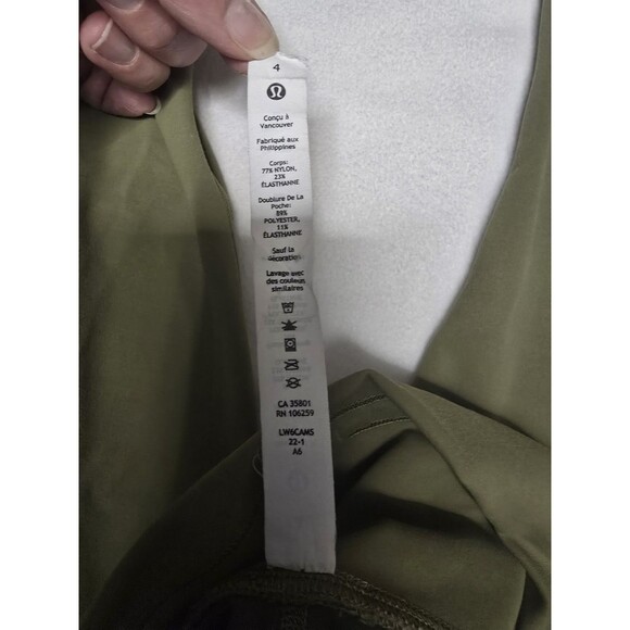 Lululemon Wunder Under High Rise Tights Womens 4 Olive Green Stretch Yoga - Picture 13 of 14